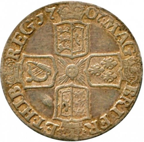 Sixpence Reverse Image minted in UNITED KINGDOM in 1707E (1701-14 - Anne)  - The Coin Database