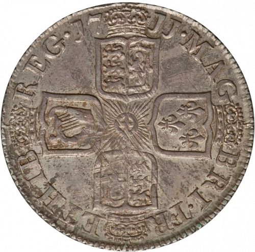 Sixpence Reverse Image minted in UNITED KINGDOM in 1711 (1701-14 - Anne)  - The Coin Database