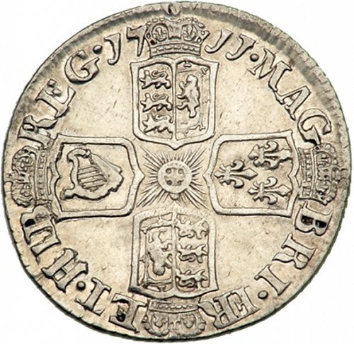 Sixpence Reverse Image minted in UNITED KINGDOM in 1711 (1701-14 - Anne)  - The Coin Database