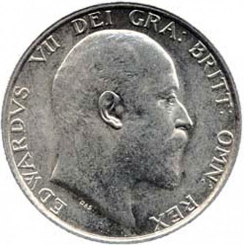 Sixpence Obverse Image minted in UNITED KINGDOM in 1907 (1902-10 - Edward VII)  - The Coin Database