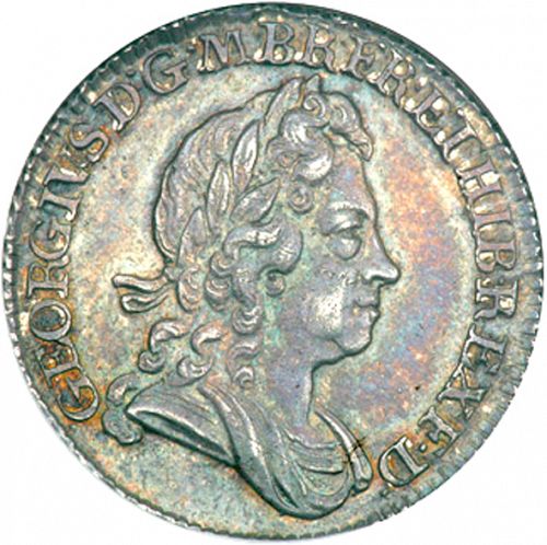 Sixpence Obverse Image minted in UNITED KINGDOM in 1717 (1714-27 - George I)  - The Coin Database