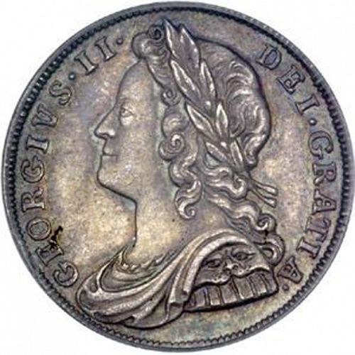 Sixpence Obverse Image minted in UNITED KINGDOM in 1728 (1727-60 - George II)  - The Coin Database