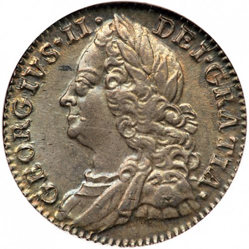 Sixpence Obverse Image minted in UNITED KINGDOM in 1757 (1727-60 - George II)  - The Coin Database