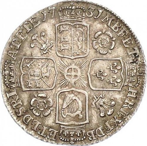 Sixpence Reverse Image minted in UNITED KINGDOM in 1731 (1727-60 - George II)  - The Coin Database