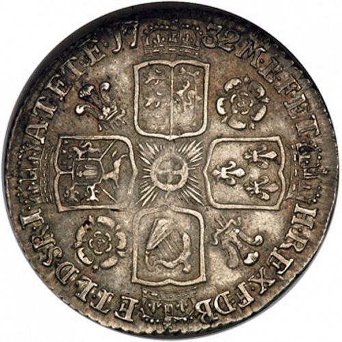 Sixpence Reverse Image minted in UNITED KINGDOM in 1732 (1727-60 - George II)  - The Coin Database