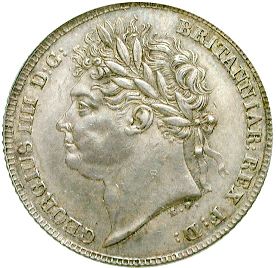 Sixpence Obverse Image minted in UNITED KINGDOM in 1826 (1820-30 - George IV)  - The Coin Database