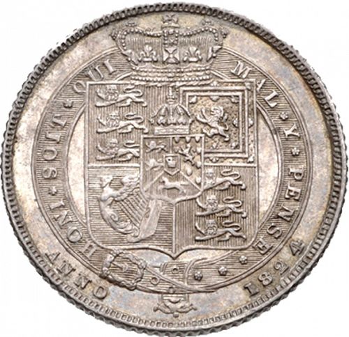 Sixpence Reverse Image minted in UNITED KINGDOM in 1824 (1820-30 - George IV)  - The Coin Database