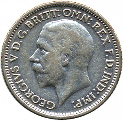 Sixpence Obverse Image minted in UNITED KINGDOM in 1929 (1910-36  -  George V)  - The Coin Database