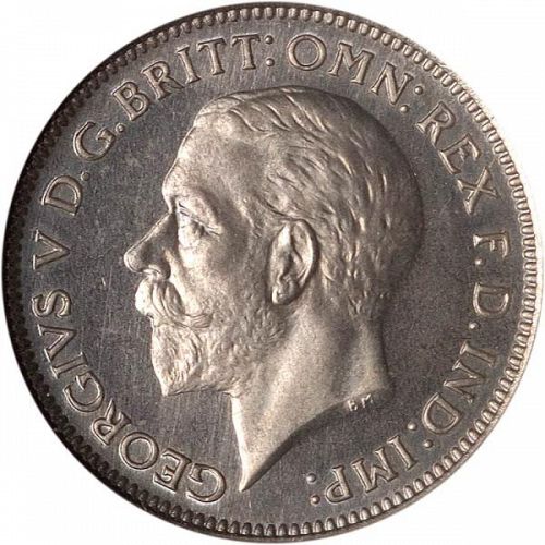 Sixpence Obverse Image minted in UNITED KINGDOM in 1935 (1910-36  -  George V)  - The Coin Database