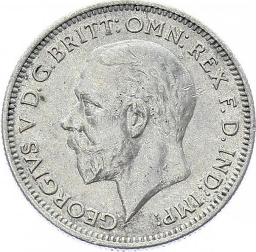 Sixpence Obverse Image minted in UNITED KINGDOM in 1936 (1910-36  -  George V)  - The Coin Database
