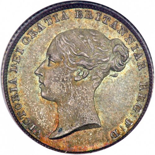 Sixpence Obverse Image minted in UNITED KINGDOM in 1839 (1837-01  -  Victoria)  - The Coin Database