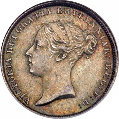 Sixpence Obverse Image minted in UNITED KINGDOM in 1840 (1837-01  -  Victoria)  - The Coin Database