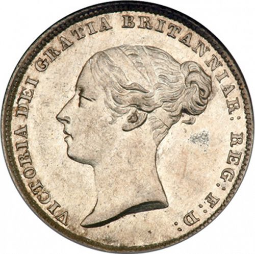 Sixpence Obverse Image minted in UNITED KINGDOM in 1841 (1837-01  -  Victoria)  - The Coin Database
