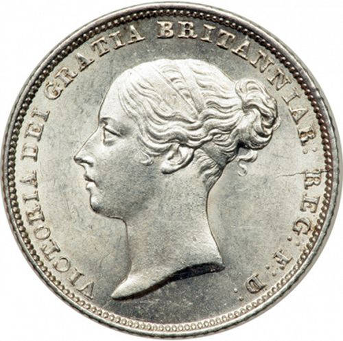 Sixpence Obverse Image minted in UNITED KINGDOM in 1851 (1837-01  -  Victoria)  - The Coin Database