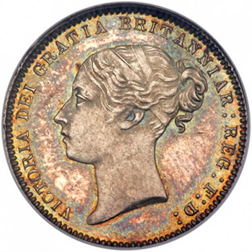 Sixpence Obverse Image minted in UNITED KINGDOM in 1870 (1837-01  -  Victoria)  - The Coin Database