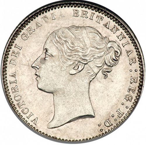 Sixpence Obverse Image minted in UNITED KINGDOM in 1871 (1837-01  -  Victoria)  - The Coin Database