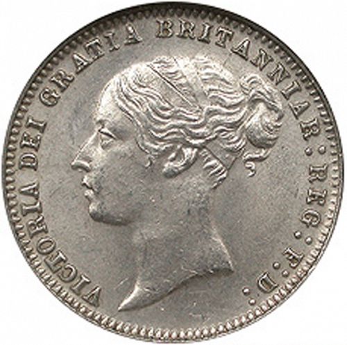 Sixpence Obverse Image minted in UNITED KINGDOM in 1878 (1837-01  -  Victoria)  - The Coin Database