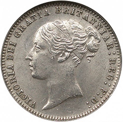 Sixpence Obverse Image minted in UNITED KINGDOM in 1878 (1837-01  -  Victoria)  - The Coin Database