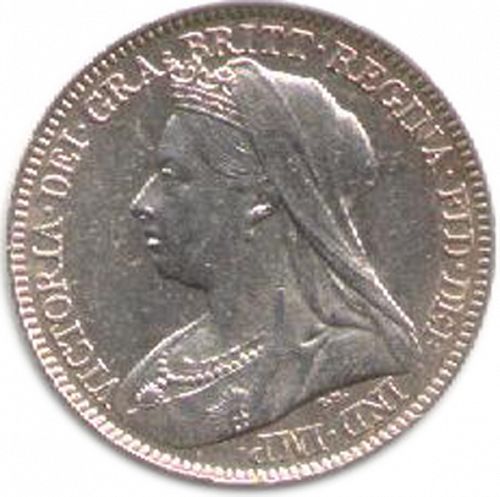 Sixpence Obverse Image minted in UNITED KINGDOM in 1897 (1837-01  -  Victoria)  - The Coin Database