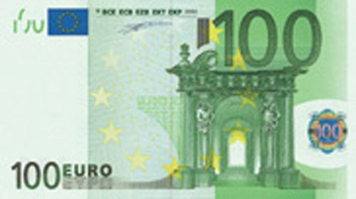 100 € Obverse Image minted in · Euro notes in 2002L (1st Series - Architectural style 