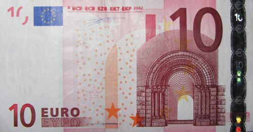 10 € Obverse Image minted in · Euro notes in 2002T (1st Series - Architectural style 