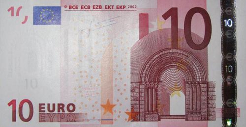 10 € Obverse Image minted in · Euro notes in 2002T (1st Series - Architectural style 