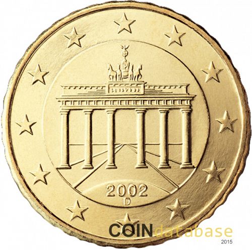 10 cent Obverse Image minted in GERMANY in 2002D (1st Series)  - The Coin Database