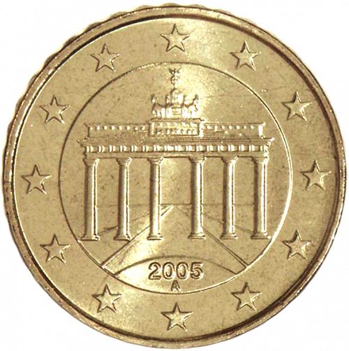10 cent Obverse Image minted in GERMANY in 2005A (1st Series)  - The Coin Database