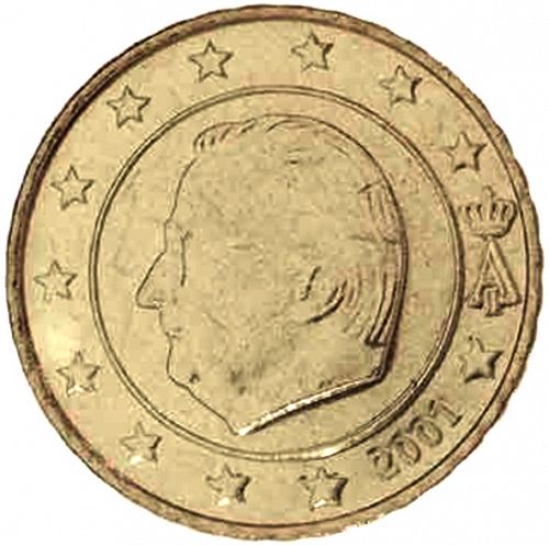 10 cent Obverse Image minted in BELGIUM in 2001 (ALBERT II)  - The Coin Database