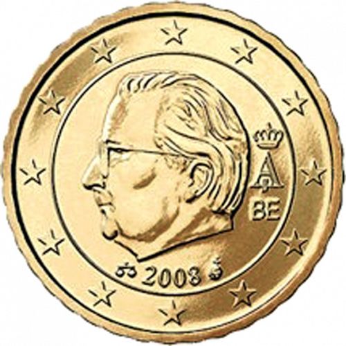 10 cent Obverse Image minted in BELGIUM in 2008 (ALBERT II - 2nd Series)  - The Coin Database