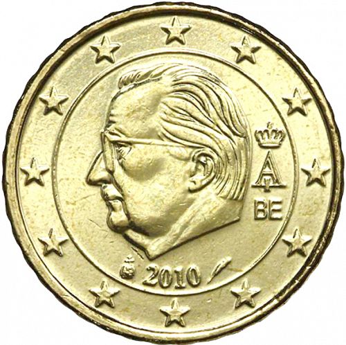 10 cent Obverse Image minted in BELGIUM in 2010 (ALBERT II - 3rd Series)  - The Coin Database