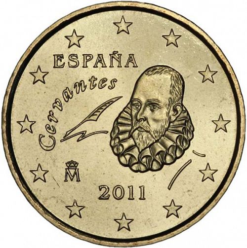 10 cent Obverse Image minted in SPAIN in 2011 (JUAN CARLOS I - 2nd Series)  - The Coin Database