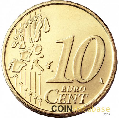 10 cent Reverse Image minted in MONACO in 2006 (ALBERT II)  - The Coin Database