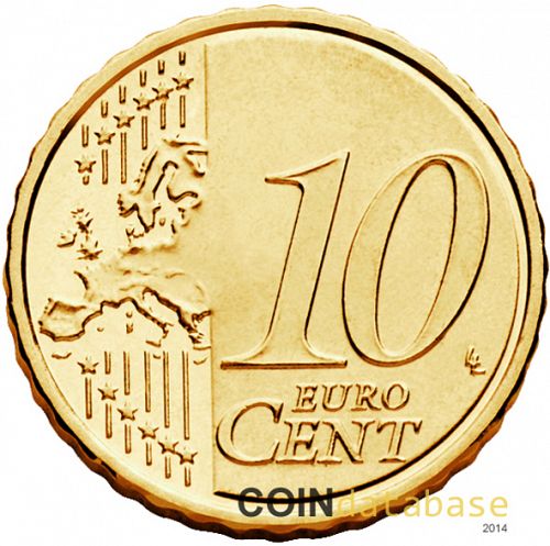 10 cent Reverse Image minted in VATICAN in 2012 (BENEDICT XVI - New Reverse)  - The Coin Database