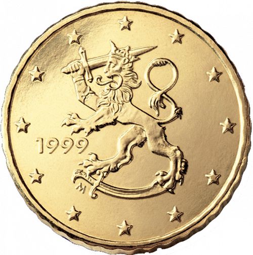 10 cent Obverse Image minted in FINLAND in 1999 (1st Series - M mark)  - The Coin Database