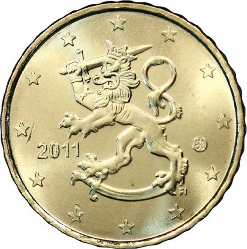 10 cent Obverse Image minted in FINLAND in 2011 (4th Series - New Mint Mark)  - The Coin Database