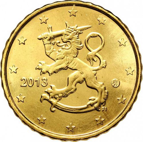 10 cent Obverse Image minted in FINLAND in 2013 (4th Series - New Mint Mark)  - The Coin Database
