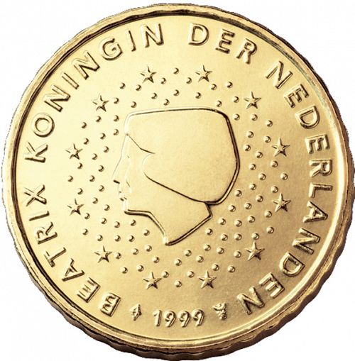 10 cent Obverse Image minted in NETHERLANDS in 1999 (BEATRIX)  - The Coin Database