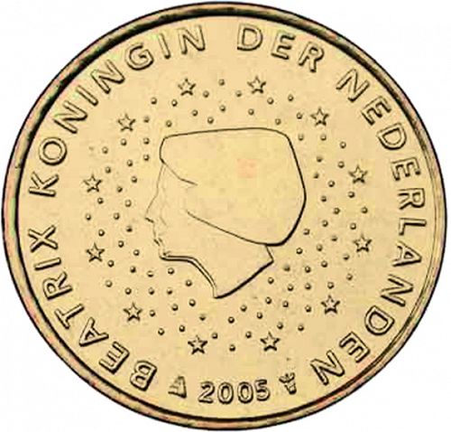 10 cent Obverse Image minted in NETHERLANDS in 2005 (BEATRIX)  - The Coin Database
