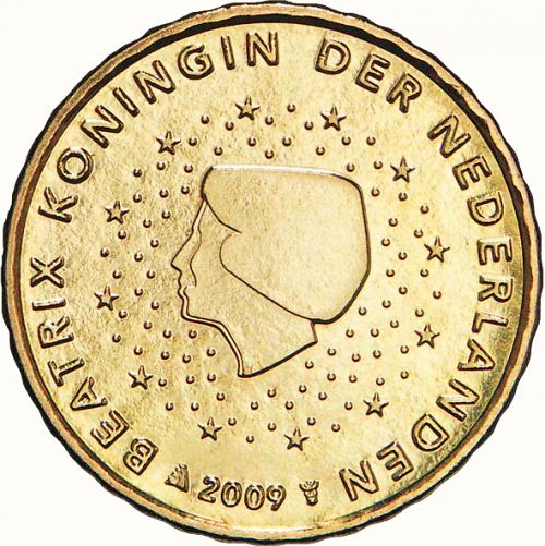 10 cent Obverse Image minted in NETHERLANDS in 2009 (BEATRIX - New Reverse)  - The Coin Database