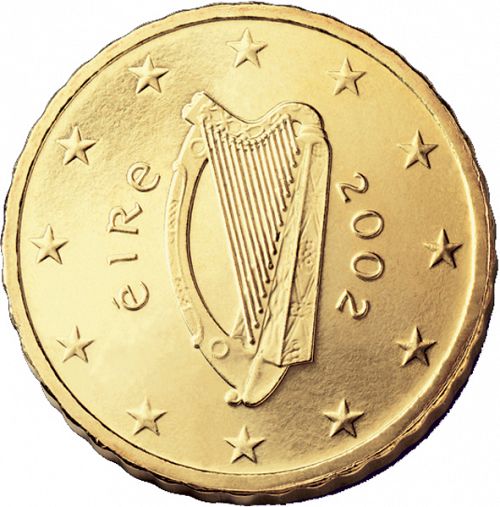 10 cent Obverse Image minted in IRELAND in 2002 (1st Series)  - The Coin Database