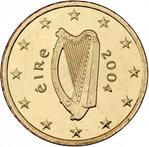 10 cent Obverse Image minted in IRELAND in 2004 (1st Series)  - The Coin Database