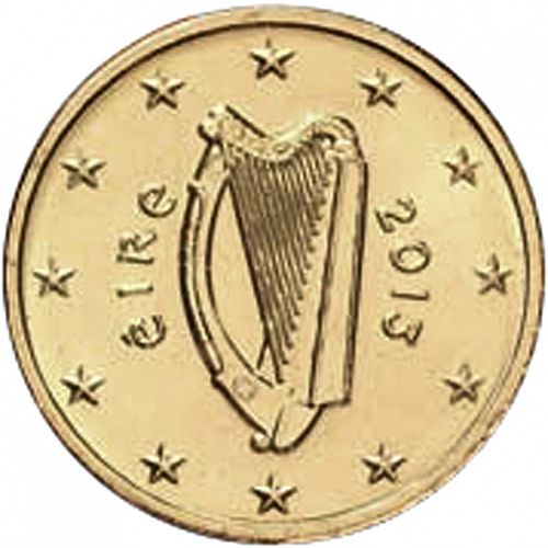 10 cent Obverse Image minted in IRELAND in 2013 (1st Series - New Reverse)  - The Coin Database