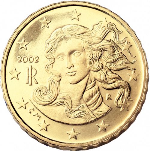 10 cent Obverse Image minted in ITALY in 2002 (1st Series)  - The Coin Database