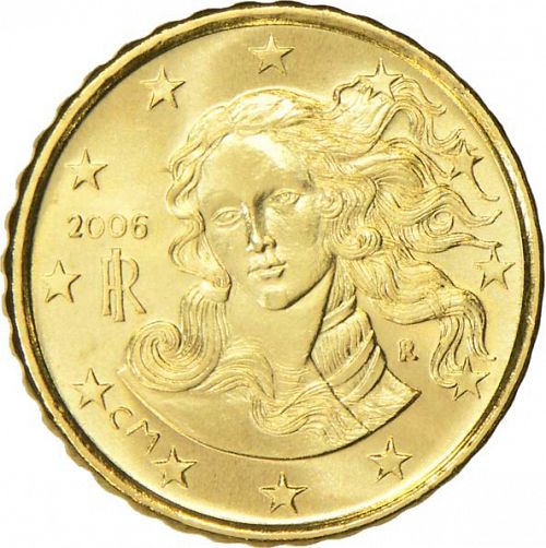 10 cent Obverse Image minted in ITALY in 2006 (1st Series)  - The Coin Database