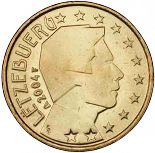 10 cent Obverse Image minted in LUXEMBOURG in 2004 (GRAND DUKE HENRI)  - The Coin Database