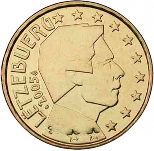 10 cent Obverse Image minted in LUXEMBOURG in 2005 (GRAND DUKE HENRI)  - The Coin Database