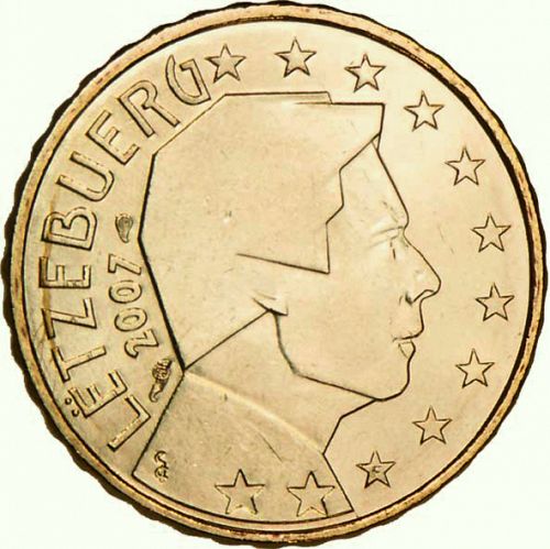 10 cent Obverse Image minted in LUXEMBOURG in 2007 (GRAND DUKE HENRI - New Reverse)  - The Coin Database