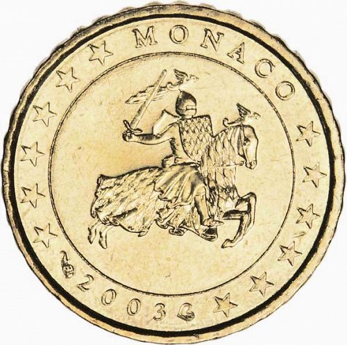 10 cent Obverse Image minted in MONACO in 2003 (RAINIER III)  - The Coin Database
