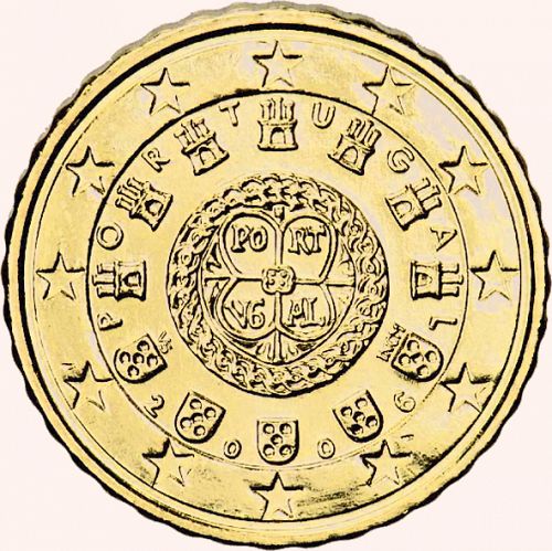 10 cent Obverse Image minted in PORTUGAL in 2006 (1st Series)  - The Coin Database